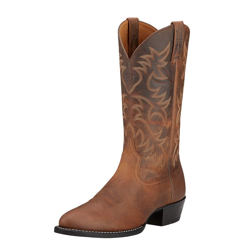 Ariat Western: Heritage R Toe Botas Western Hombre - Marrones (ZXEAY4815)